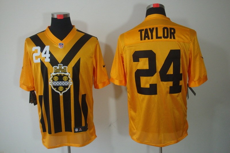 Men 2025 Pittsburgh Steelers #24 Taylor yellow Nike Limited NFL Jersey